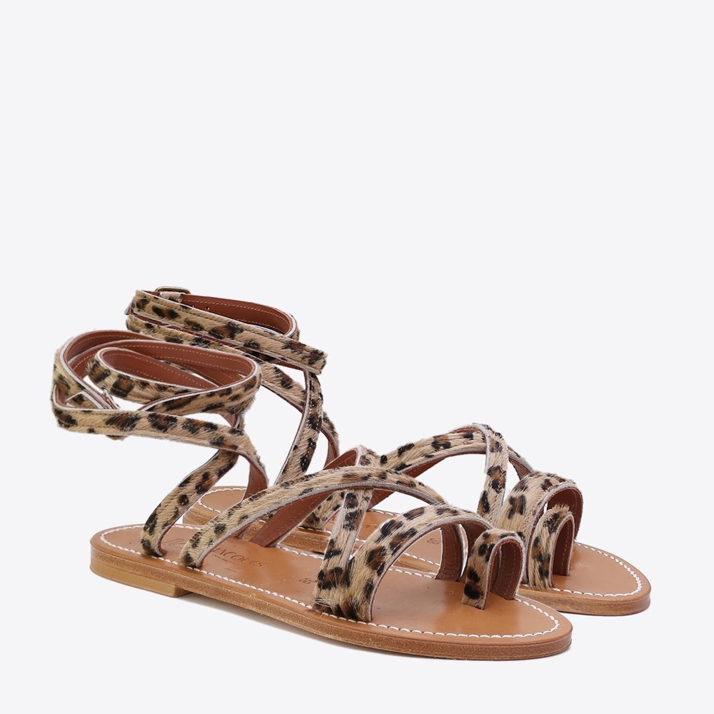 K.Jacques Archibald - Horsy Leopard Print - Size 8
